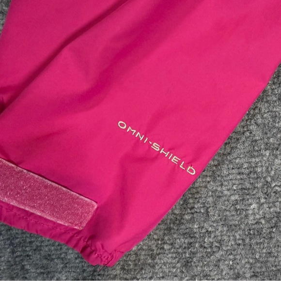Columbia Omni-Shield Jacket Womens 2X Pink Blue Hooded *flaws - Picture 4 of 14